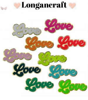 Color Love Glitter Patches