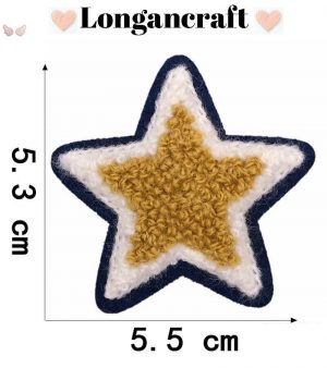 Paw Star Chenille Patches