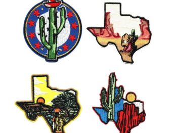 Western Map Embroidered Patches